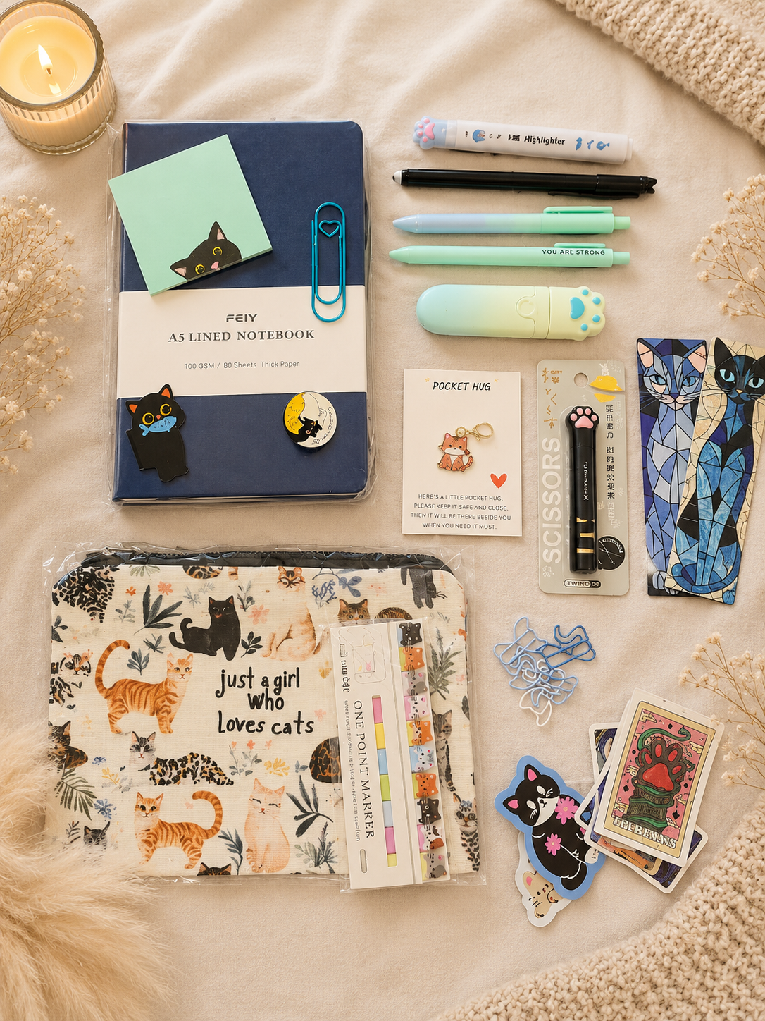 Cat Lover's Stationery Gift Box