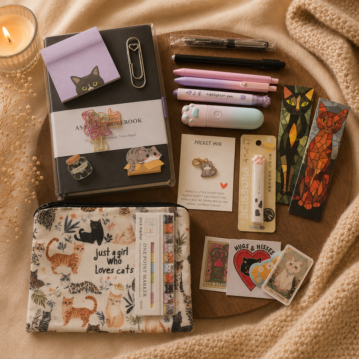 Cat Lover's Stationery Gift Box