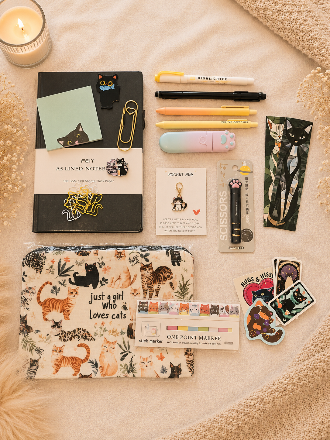 Cat Lover's Stationery Gift Box