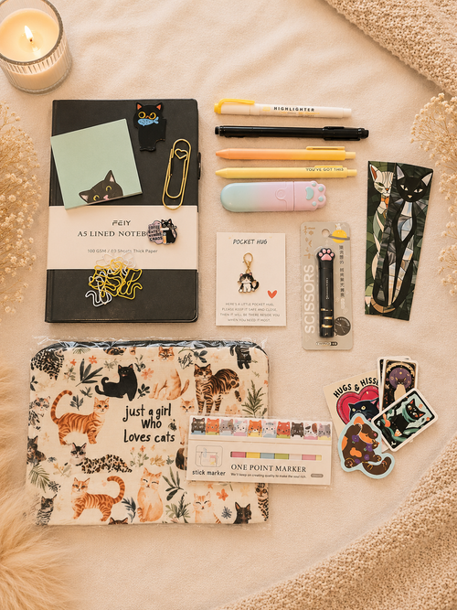 Cat Lover's Stationery Gift Box